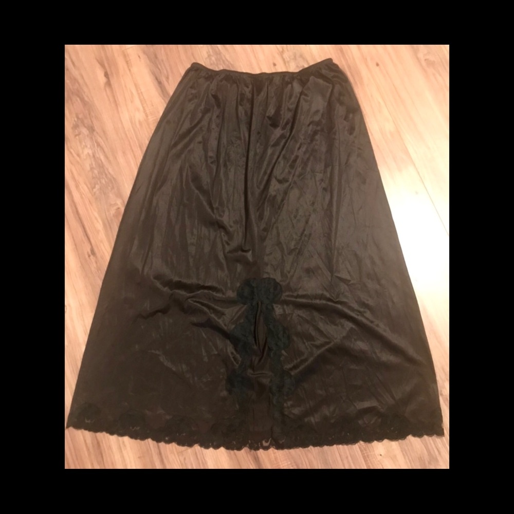 Vintage 90's Lane Bryant Slip Skirt Lace